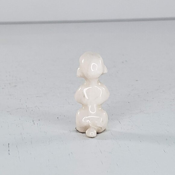 Hagen Renaker Thin Poodle Puppy Pale Pink Dog Miniature Figurine *FLAW* - Picture 3 of 8